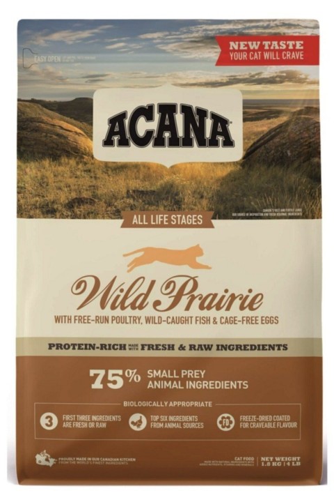 ACANA Wild Prairie Kedi Maması 1,8kg - Tüm ırk ve yaşam evreleri için