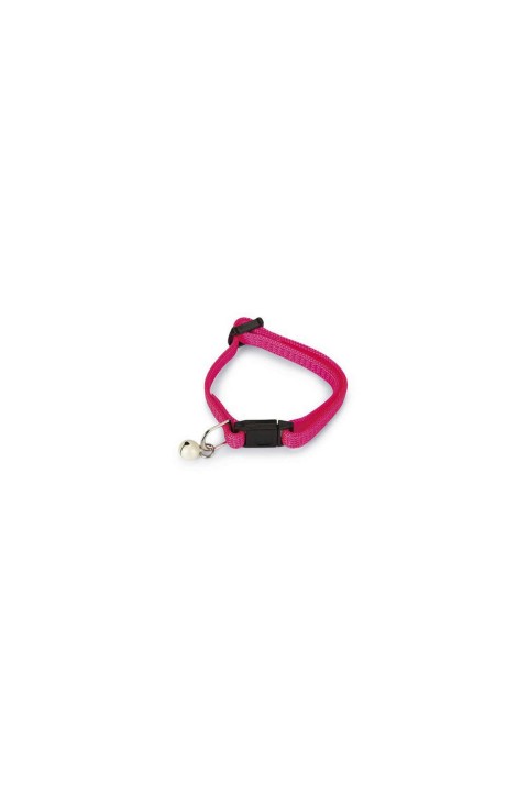 Beeztees Yavru Kedi Boyun Tasması, Zilli, Pembe, 15-22cm