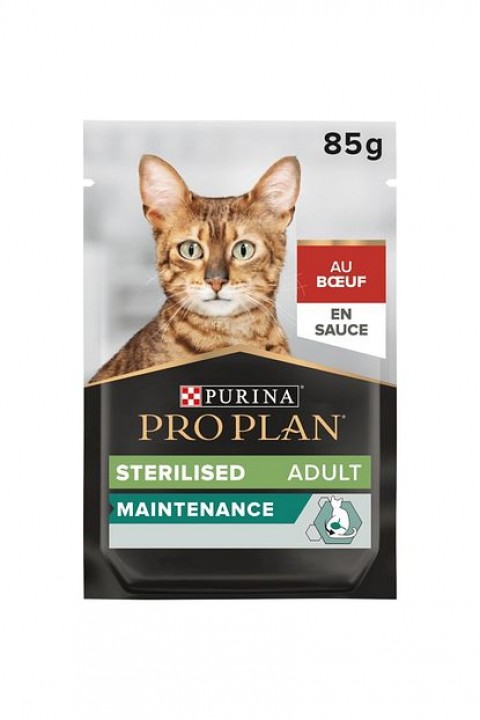 sterilised sığır etli kısırlaştırılmış kedi pouch 85gr 26adet kedi yaş mama kedi konservesi